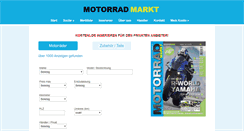 Desktop Screenshot of motorradmarkt.de